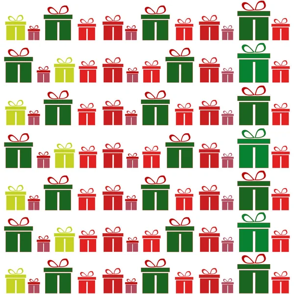 Kerst Achtergrond Van Geschenken Vector Illustratie — Stockvector