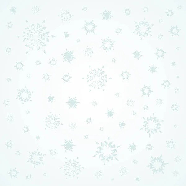 Fondo Navidad Copos Nieve Ilustración Vectorial — Vector de stock