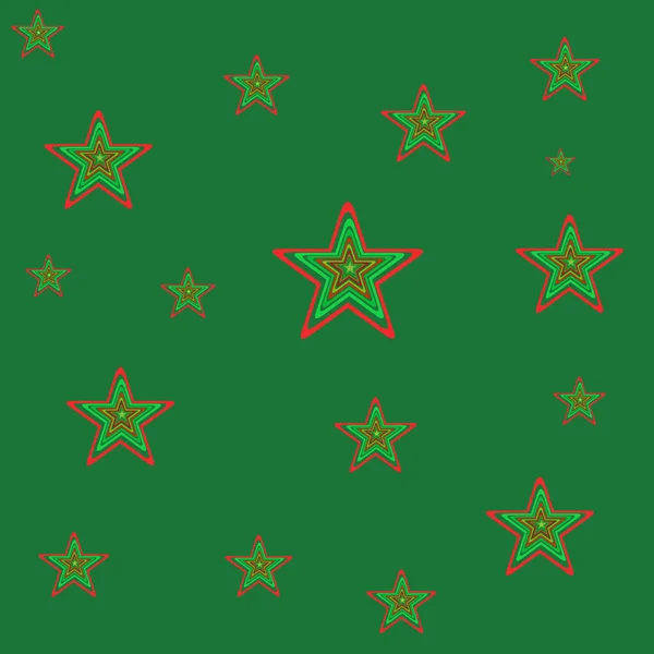 Natal Fundo Natal Estrelas Coloridas Ilustração Vetorial — Vetor de Stock