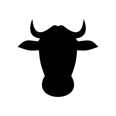 inek simgesi, vektör illüstrasyonu