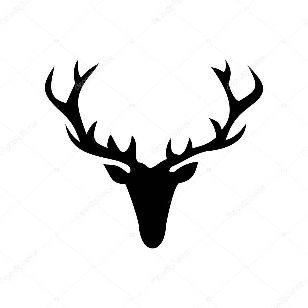 deer with horns,vector illustration