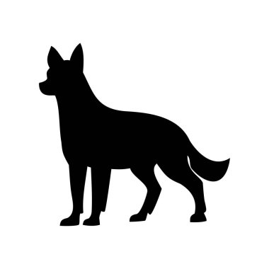 Köpek çobanı, vektör illüstrasyon