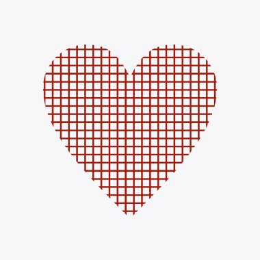 Karelerin kalbi, vektör illüstrasyonu