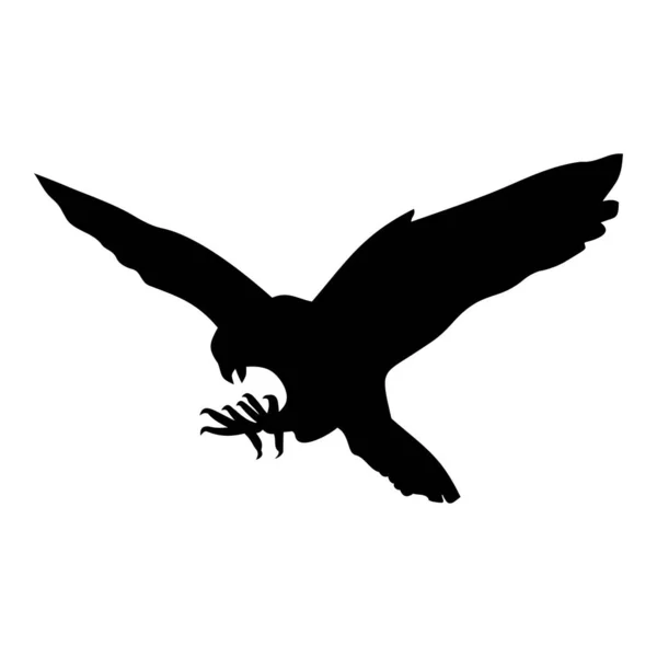 鷹のアイコンベクトルイラスト — ストックベクタ