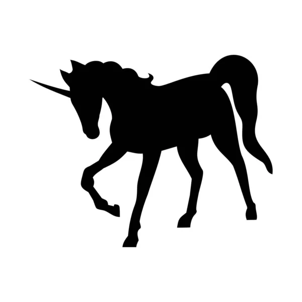 Лошадь Единорог Векторная Иллюстрация — стоковый вектор
