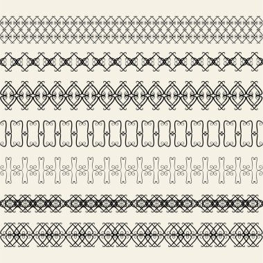 desenler, sınırlar, vektör dokusu, vektör illüstrasyonu