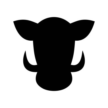 Domuz simgesi, vektör illüstrasyonu