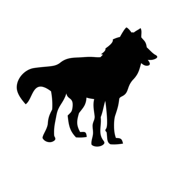 Wolf Leider Van Roedel Vector Illustratie — Stockvector