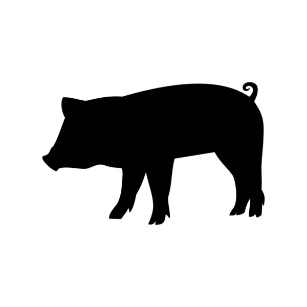 Pig Icon Vector Illustration — Stock Vector