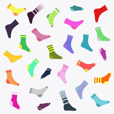 çorap arkaplanı, vektör illüstrasyonu