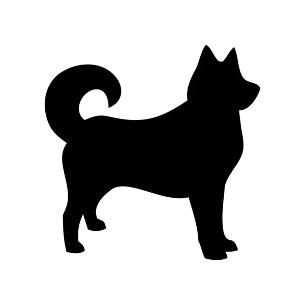köpek Laika, evcil hayvan, vektör illüstrasyonu