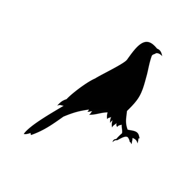 Иконка Sparrowhawk Векторная Иллюстрация Стоковая Иллюстрация