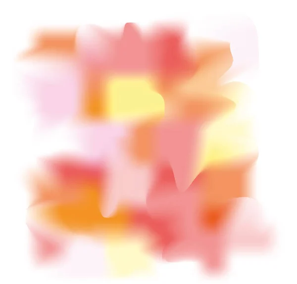 Υδατογραφία Κηλίδα Ροζ Και Πορτοκαλί Λευκό Φόντο Διανυσματική Απεικόνιση — Διανυσματικό Αρχείο