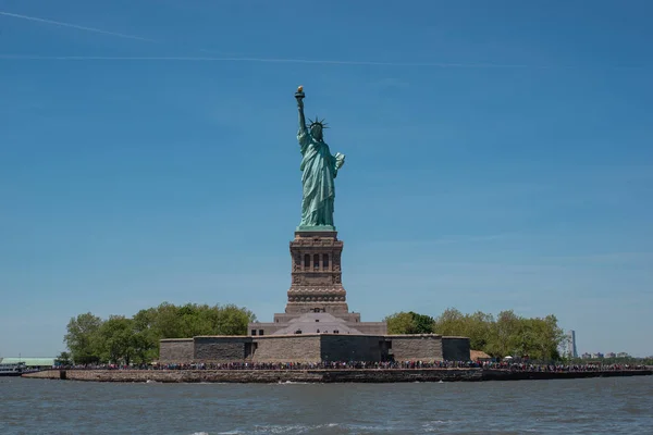 Статуя Свободы Остров Свободы Нью Йорк Сша — стоковое фото