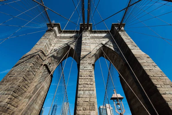 Brooklyn Bridge Tower Nueva York Estados Unidos — Foto de Stock