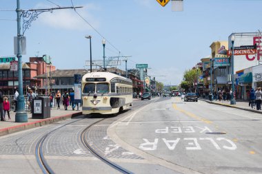 13 Mayıs 2018 - San Francisco, Abd: San Francisco Historic Street Car at Fisherman's Wharf