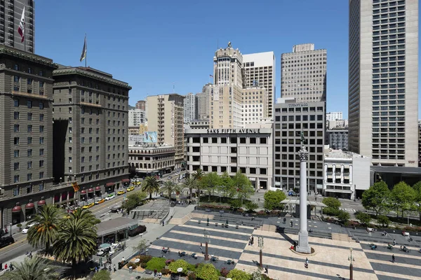 3 de mayo de 2019 - SAN FRANCISCO, Estados Unidos: Vista aérea de la Plaza Unión de San Francisco durante el día — Foto de Stock