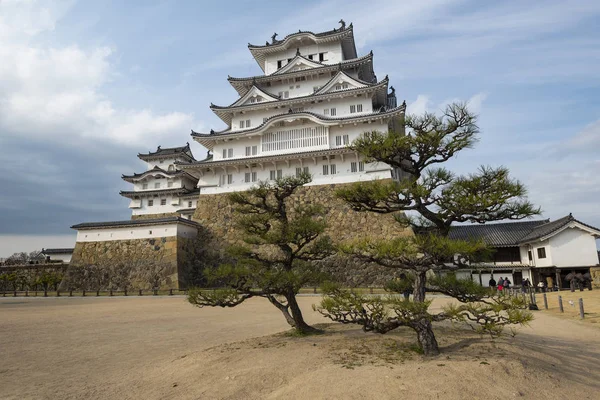 일본 간사이 분자이가 있는 히메지 성타워 — 스톡 사진
