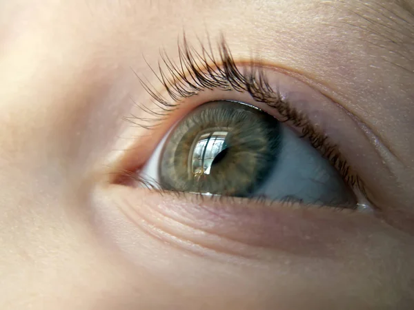 Eye Child Close Spout — Stock Photo, Image