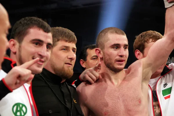 Brovary Ukraina Grudnia 2010 Prezydent Czeczenii Ramzan Kadyrow World Boxing — Zdjęcie stockowe