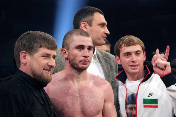 Brovary Ukraina Grudnia 2010 Prezydent Czeczenii Ramzan Kadyrow World Boxing — Zdjęcie stockowe