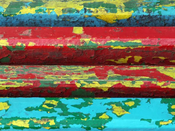 Fondo Madera Viejo Multicolor Con Pintura Cracling —  Fotos de Stock