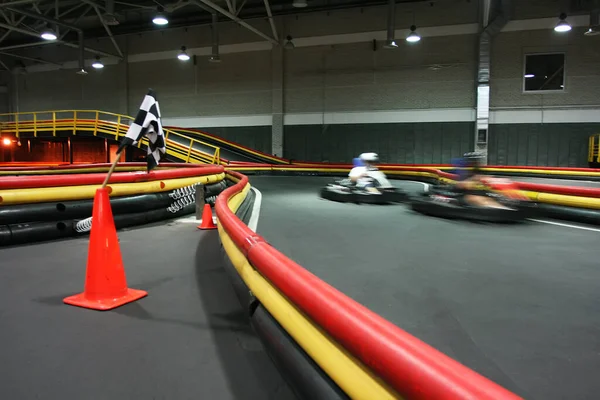 Brovary Ucraina 2007 Cavalcare Kart Indoor Alta Velocità Tempo Libero — Foto Stock