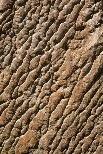 Textura Fundo Parede Pedra Relevo Cor Amarela Close — Fotografia de Stock