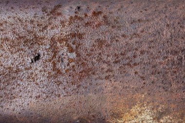 Paslı demir çarşaf koyu kahverengi. Arkaplan dokusu kapat.