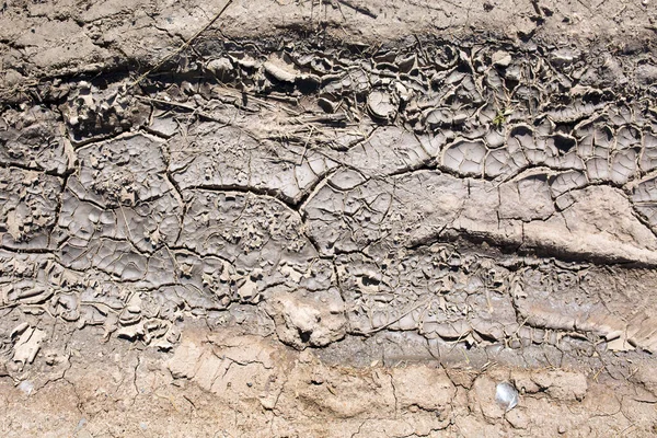 Ραγισμένο Χώμα Ξηρασία Φυσική Υφή Φόντο Ραγισμένο Έδαφος — Φωτογραφία Αρχείου