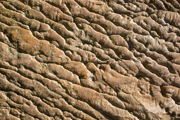 Parede Pedra Marrom Fundo Textura Pedra Natural Vestígios Intemperismo Textura — Fotografia de Stock