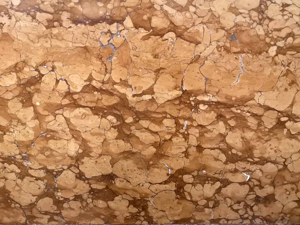 Mramorová Hnědá Struktura Pozadí Zkamenělá Zkamenělina — Stock fotografie