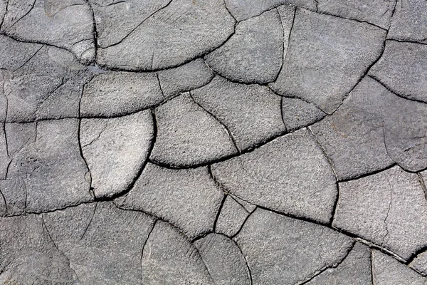 Seca Terra Rachada Seca Rachaduras Barro Problema Escassez Água Calor — Fotografia de Stock