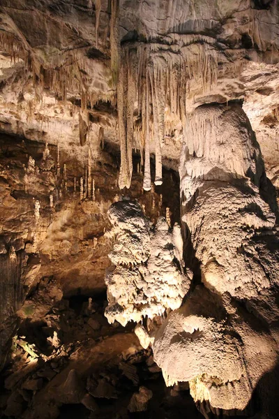 Cave Stalactites Stalagmites Geological Formation Karst Karst Cave Speleothems Cave — Stock Photo, Image