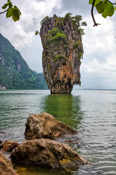 Tapu Koh Tapu Ist Eine Kleine Kalksteininsel Der Phang Nga — Stockfoto