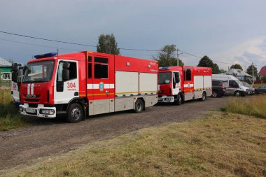 İtfaiye Bakanlığı acil durumlar, Rusya ormanda kayıp kişi bulmak için çalışıyoruz. Moscow Region, 2016