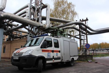 Araba Termik Santrali'nde bir eğitim kazasında 5 Ekim 2016 yılında Moskova'da kurtarma.