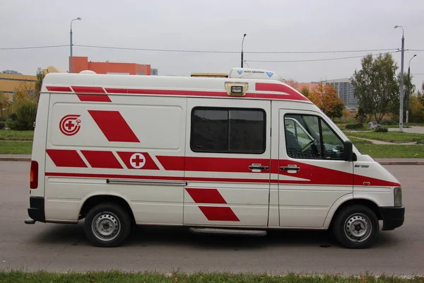 Auto Personale Medico Del Ministero Situation Emergenza Russia Formazione Incidente — Foto Stock