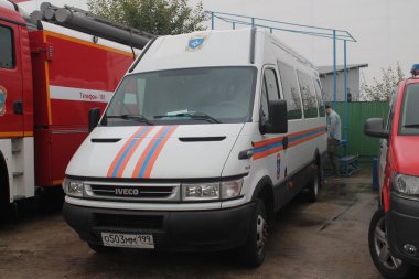 Operatif kurtarma aracı Emercom Rusya / Moskova yangın Fighting Championship Ağustos 29, 2015