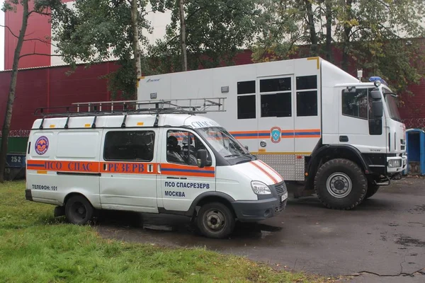 Gönüllü kurtarma araç ve su makinede kurtarma / Moskova yangınla mücadele hampionship Ağustos 29, 2015