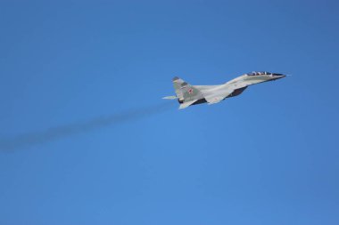 3 Kasım 2018 savaşçı Mig-29 yükselir bir airshow, havaya Krasnodar