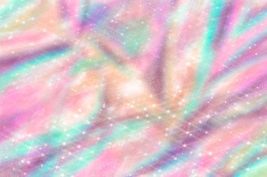 Pastel pembe, yıldız ve folyo ile hassas arka plan üzerinde parlak yıldız