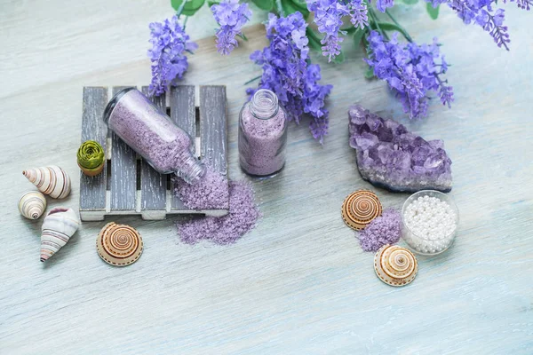 Bain Sel Mer Soins Spa Ingrédients Naturels Pour Les Cosmétiques — Photo