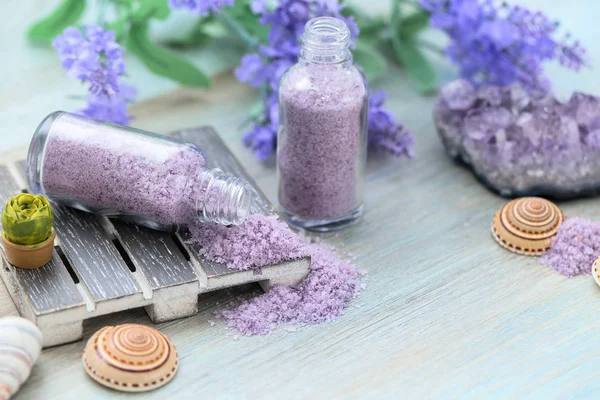 Bain Sel Mer Soins Spa Ingrédients Naturels Pour Les Cosmétiques — Photo