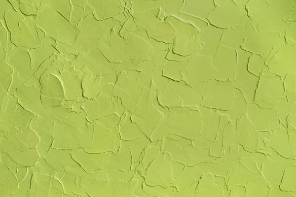 绿色开心果颜色 纹理背景 波浪石膏 — 图库照片