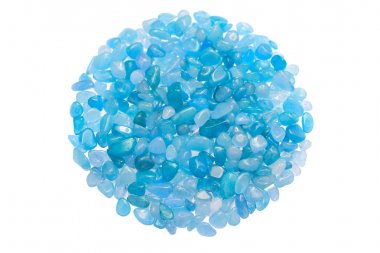 Doğal kuvars izole, turquioise kuvars çakıl, Mineral tedavisi şifa taşları