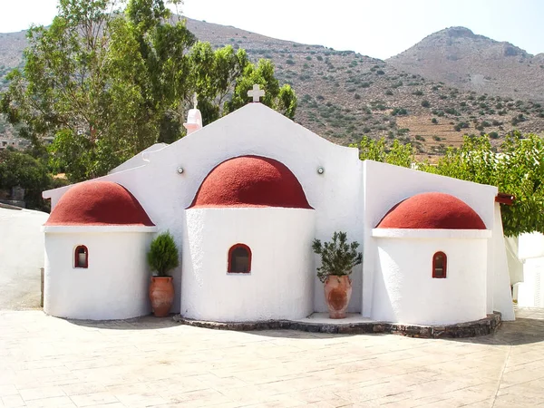 Petite Église Elounda Sur Île Crète Grèce — Photo