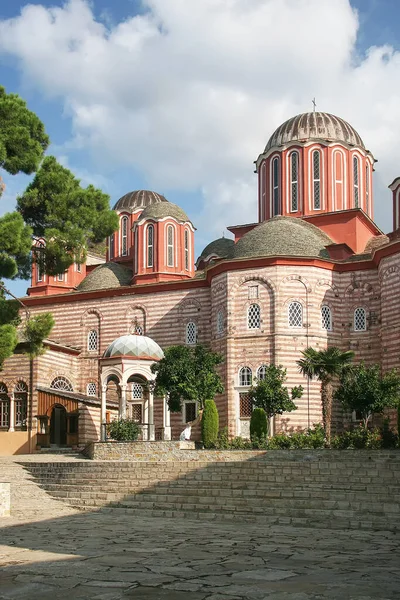 Церковь Древнем Монастыре Ксенофонт Святой Горе Афон Греция — стоковое фото