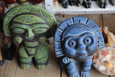 Satılık el yapımı Hediyelik eşya plajda Bavaro, Dominik Cumhuriyeti