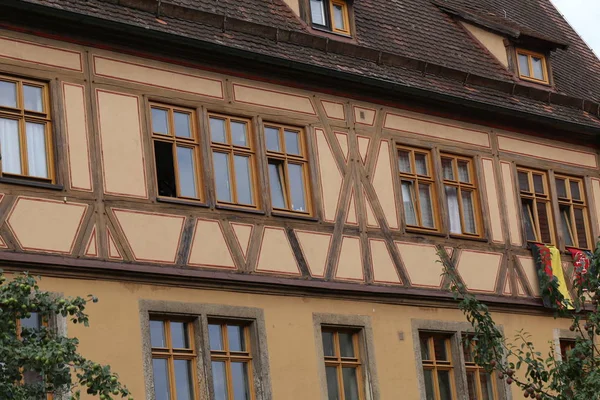 Casa Estilo Tudor Fachadas Casas Estilo Antiguo —  Fotos de Stock